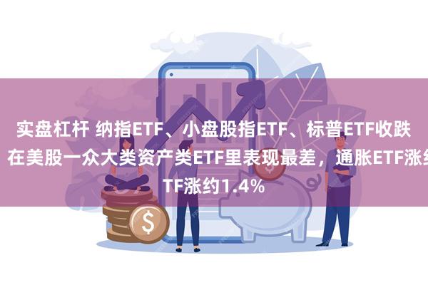 实盘杠杆 纳指ETF、小盘股指ETF、标普ETF收跌超2%，在美股一众大类资产类ETF里表现最差，通胀ETF涨约1.4%
