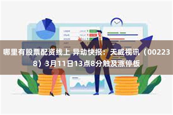 哪里有股票配资线上 异动快报：天威视讯（002238）3月11日13点8分触及涨停板