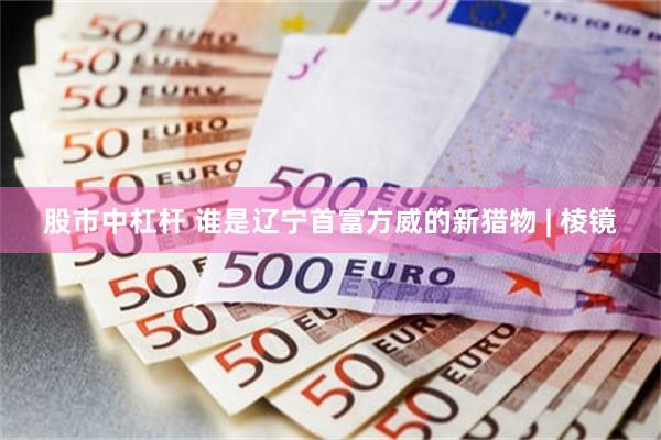 股市中杠杆 谁是辽宁首富方威的新猎物 | 棱镜